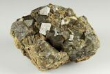 Olive Topazolite Garnet Cluster - Quartzite Mountain, Arizona #188288-1